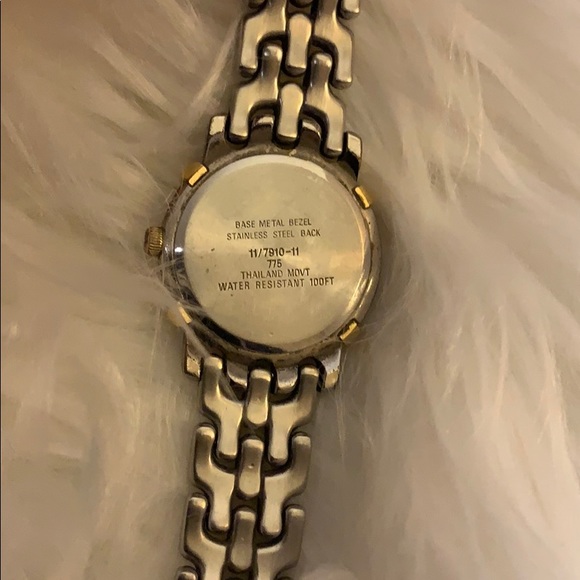 Anne Klein two tone gold and silver seashell face - Picture 4 of 4